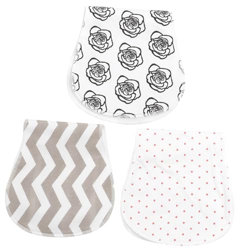 SKISUNO 3Piezas Baberos Unisex Pequeños de Suave y Absorbente de Bebés Aleatorio Accesorios Prácticos Comidas