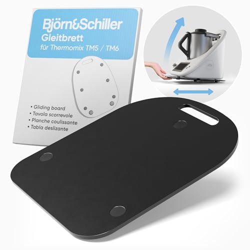 Björn&Schiller Tabla Deslizante para Thermomix TM6 y TM5, Tabla de acrílico con Deslizadores de...