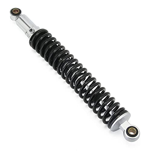 Image of 400mm 15.75 inch 7mm Spring Universal Motorcycle Shock Absorber Rear Suspension ATV Quad Scooter Dirt Bike For XL185 XL125 Maximum Load Capacity 450lb /pair Black Color