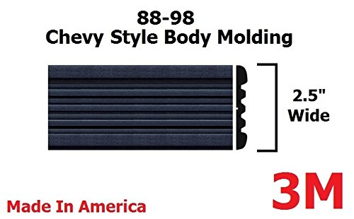 1988-1998 Chevy GMC BLACK Side Body Trim Molding Tahoe Suburban Silverado Pickup Truck