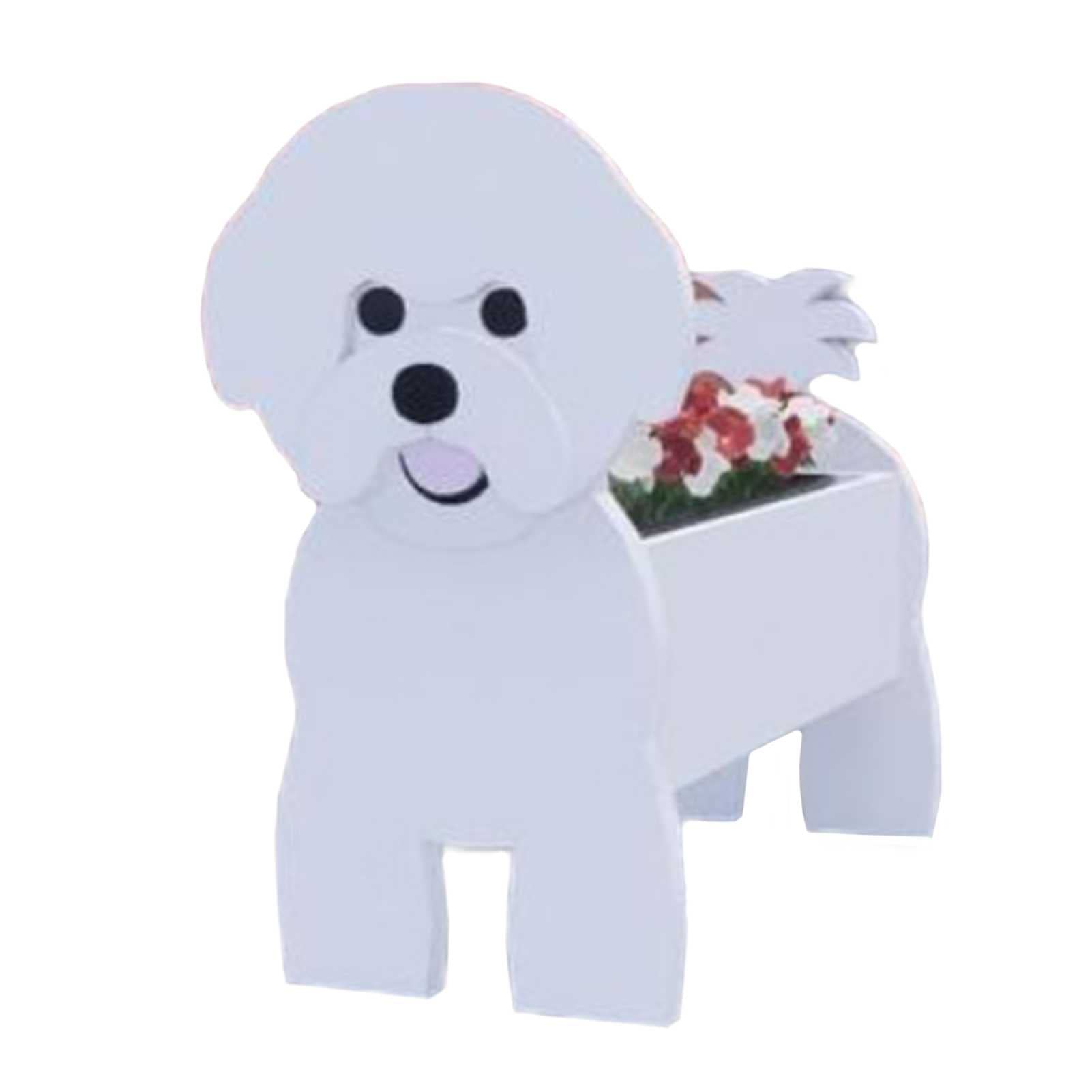 Pot de fleurs en forme de chien, le cadeau créatif pour un anniversaire