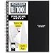 Five Star Spiral Notebook, 1 Subject, Graph Ruled Paper, 100 Sheets, 11" x 8-1/2", Black (73679)