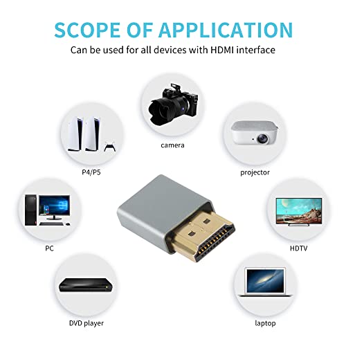 Adaptador Micro HDMI a HDMI QIANRENON Negro miniatura 5