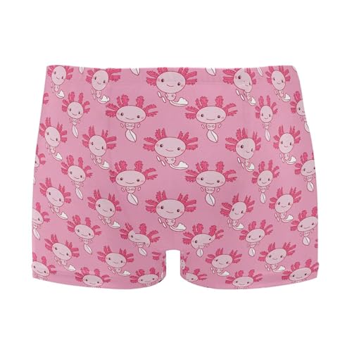 Pink Salamander Cute Mens Swim Trunk Swimwear Bathing Suit Swim Brief Square Leg Board Short S B0405316