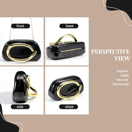 Image of PHILOMENA Evening Clutch Purses Women Acrylic Handbags Metal Handlebars Shoulder Crossbody Bag Wedding Party Casual