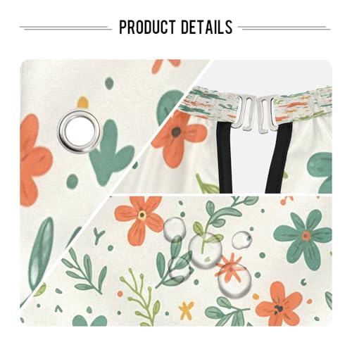 Capa profesional impermeable para cortar cabello Doodle Floral con cierre ajustable de broche para estilismo y peluquería miniatura 4