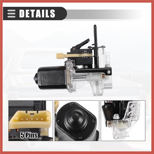 Image of ACROPIX Trunk Pull Down Motor, Rear Trunk Release Tailgate Lock Motor, for Lincoln Town Car 1985-2002, Metal Plastic, Black Car Parts