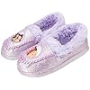 Disney Girls’ Princesses Slippers –  Fuzzy Slipper Moccasins – Non-Skid Slippers (Little/Big Girl) Disney Girls’ Princesses Slippers –  Fuzzy Slipper Moccasins – Non-Skid Slippers (Little/Big Girl)