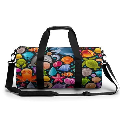 Sac de voyage dessin animé marine parfait pour le camping et les escapades week-end
