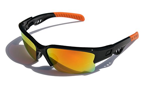 Polarized Sports Sunglasses for Men Women Baseball Running Cycling Fishing Driving Golf Softball Hiking Sunglasses TR90