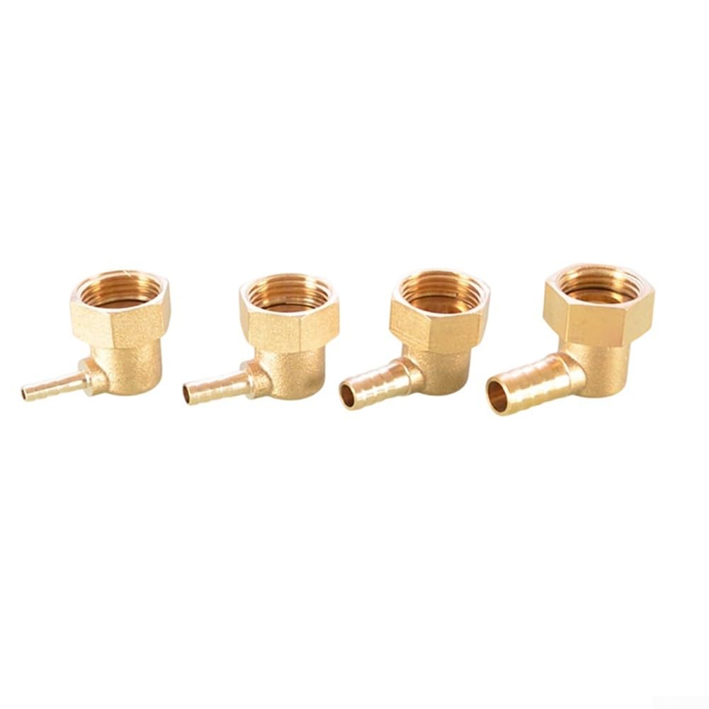 Paquete de 20 accesorios PEX de latón, NPT de 1/2 pulgada x 4 mm, conector de tubo PEX para instalación de fontanería (12 pulgadas x 8 mm)