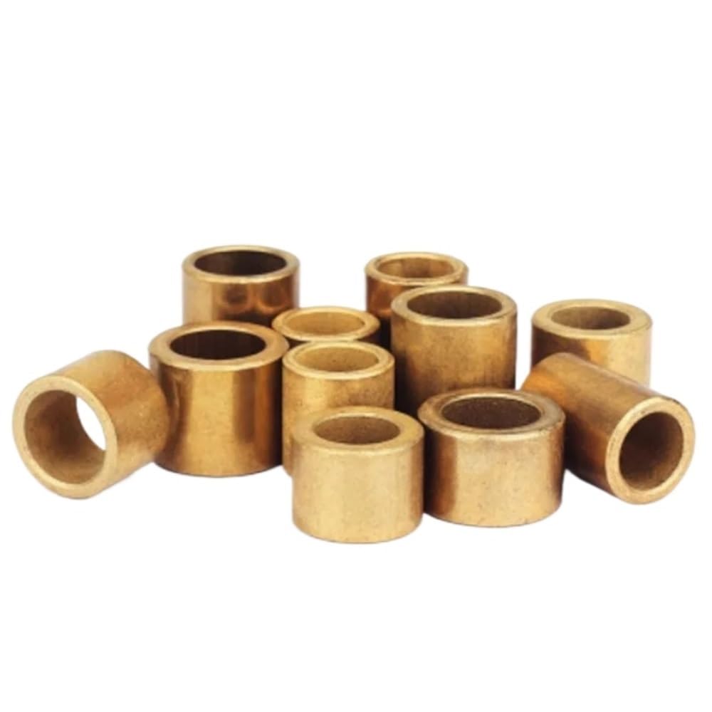 Douille de Forage Lot de 5 Petites bagues roulement en Laiton Pur 7 à 12 mm, Manchons légers cuivre et huilé(8 * 10 * 10MM)