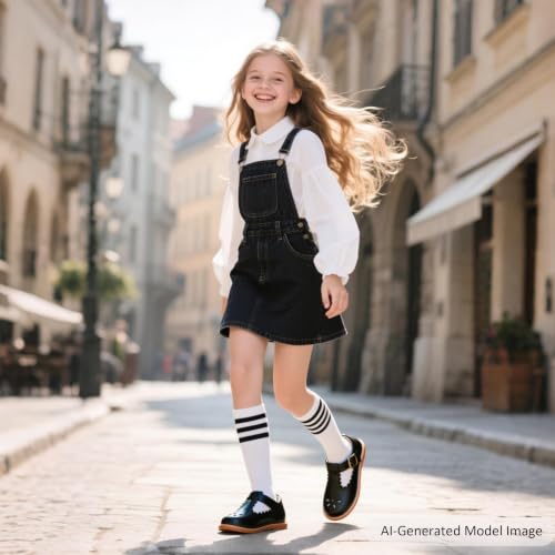 Image of Felix & Flora Toddler Little Girl Princess Dress Shoes-Mary Jane Flats for Girl Party School Shoes