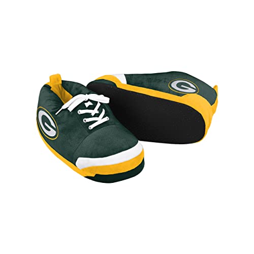 Image of FOCO Mens NFL Team Logo Plush Oversized Sneaker Slippers