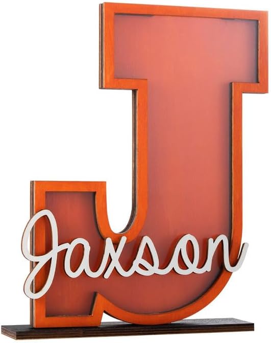 callie Alcancía con inicial personalizada, regalo para niños, banco inicial con letras del alfabeto, banco interactivo de madera para ahorrar dinero