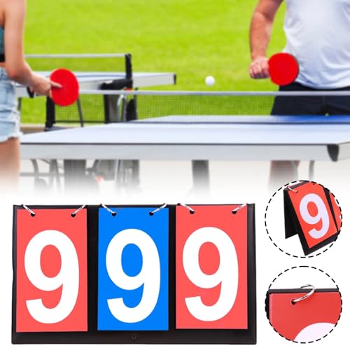 Tableau indicateur de table portatif robuste et lisible pour arbitrage multisport