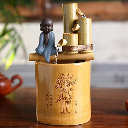 Fontaine en bambou pour salon : créez un coin de nature zen à la maison