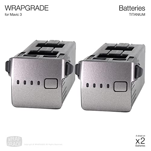 Image of WRAPGRADE Partial Skin Stickers for DJI Mavic 3 Pro Accent Color (Titanium)