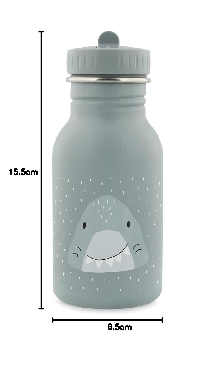 Trixie - Butelka dla dzieci ze stali nierdzewnej 350ml - Mr. Shark (rekin)