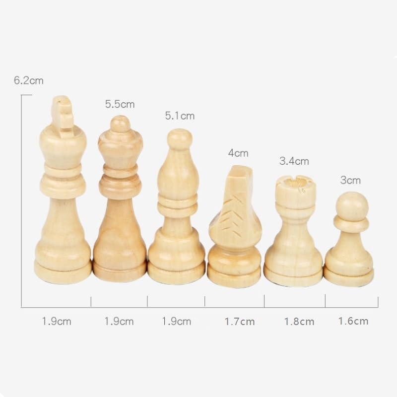 schachspiel Magnetisches Schachbrett-Set for Erwachsene und Kinder, Faltbare Schachbretter aus Holz, tragbares Reisespiel mit Aufbewahrungsfächern for Spielsteine(29 * 29 * 6.5cm)