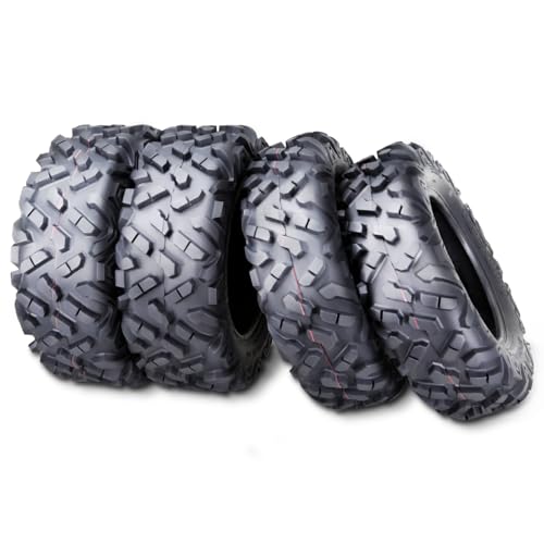 ROADGUIDER Set of 4 ATV UTV Tires 26x8-14 26x8x14 Front & 26x10-14 26x10x14 Rear 6PR All Terrain