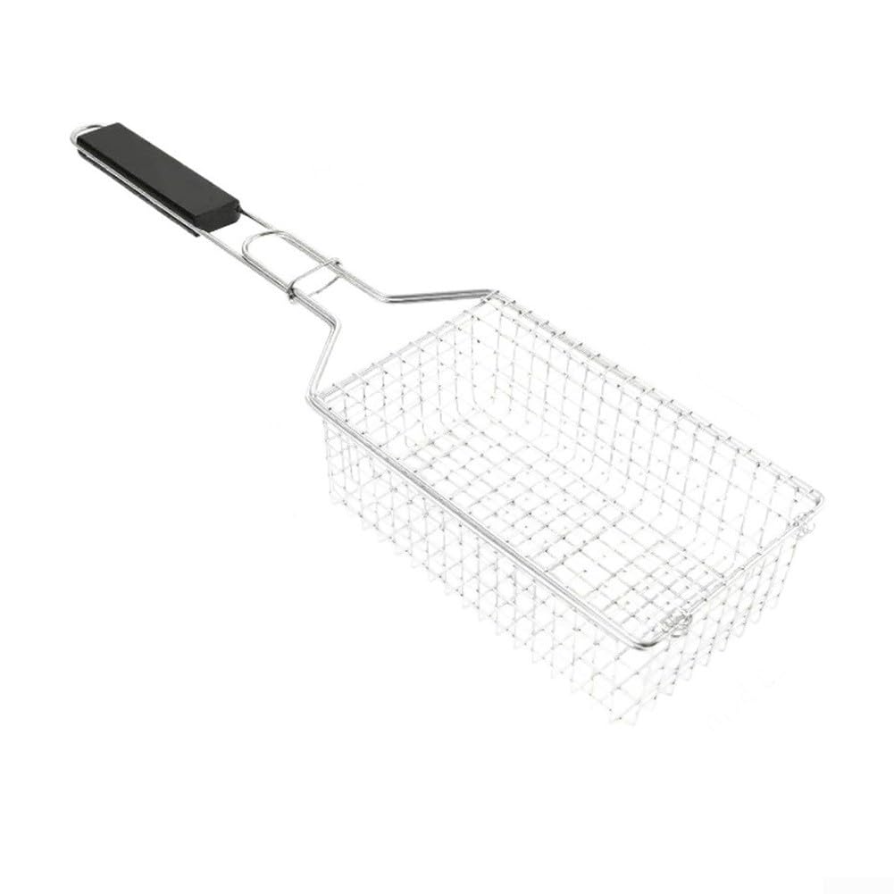 Cesta Barbacoa para acero Inoxidable Giratoria para bloqueo Seguro