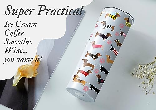 Onebttl Dachshund Gifts for Women Sausage Dog Travel Mug for Weiner Weenie Dog Lovers Owners, Girls, Friends, Daughters - Image 3