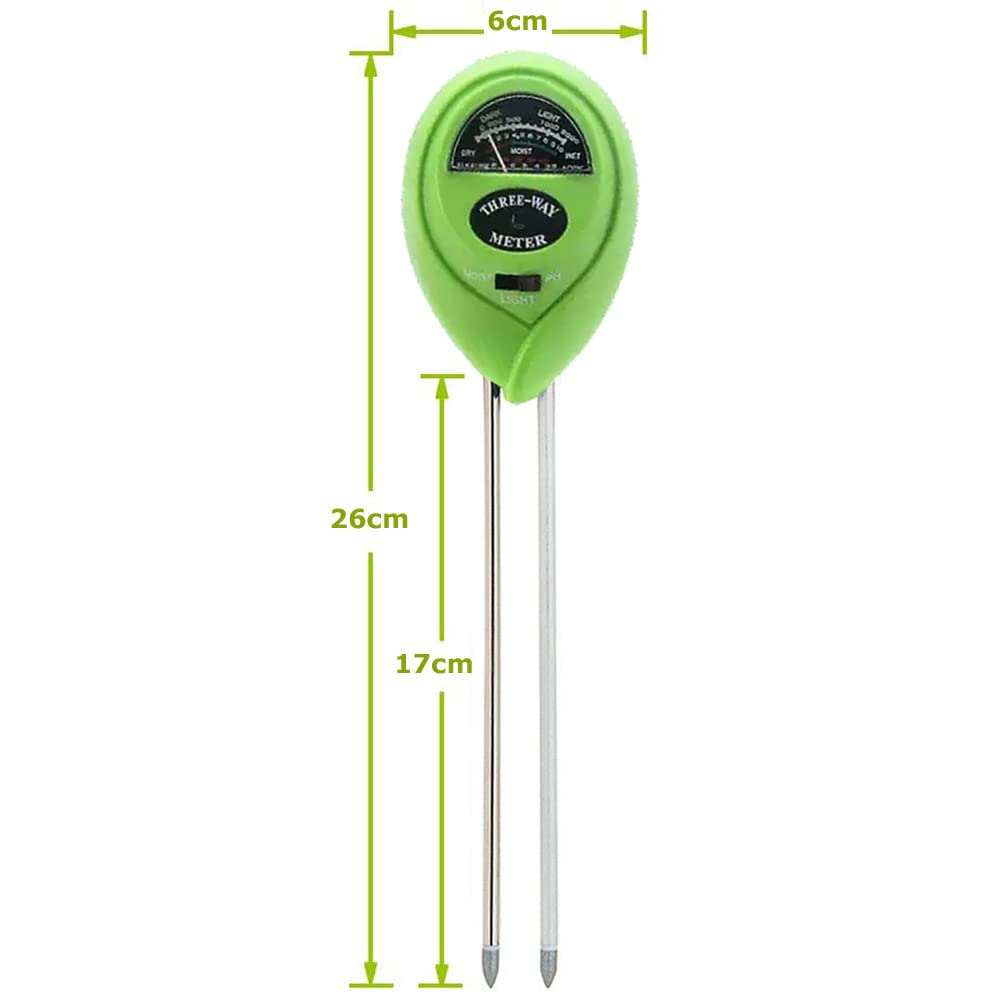 3 In 1 Boden Tester Kit Messer Messgerät Pflanze Blumen Gras