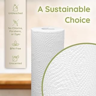 Reli. Bamboo Paper Towels (4 Pack, Jumbo) | Paper Towels Rolls 2 Ply | 125 Sheets/Roll, Full Size Sheets | Unbleached, Organic Rolls for Kitchen, Bathroom | 100% Bamboo
