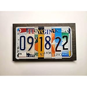 Customized10thanniversaryaluminumlicenseplatesigncustomlicenseplatesignforanniversarysbirthdaysweddingsspecialoccasionsuniquegiftmadefromauthenticlicenseplates Urban Country Home Decor Customized 10th anniversary aluminum license plate sign custom license plate sign for anniversarys birthdays weddings special occasions unique gift made from authentic license plates urban country home decor