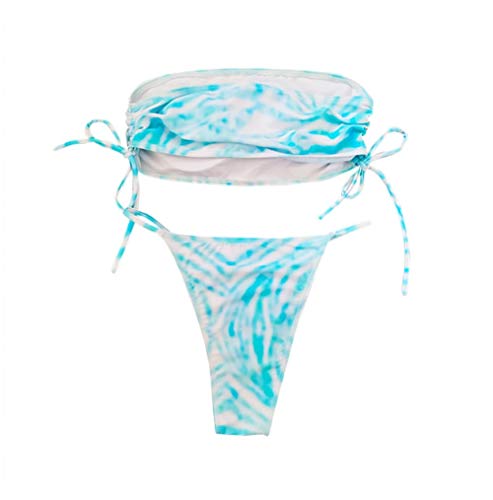 Chemises de nuit femme bikinis sexy et maillot de bain une pièce bleu ciel taille M