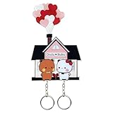 Design unique de dessin animé : porte-clés Bubu Dudu Les personnages Bubu et Dudu conçus avec amour convainquent par leur design unique, détaillé et créatif. Remarque : après avoir reçu votre lot de porte-clés Bubu Dudu en acrylique de qualité supérieure, retirez le film protecteur de la surface