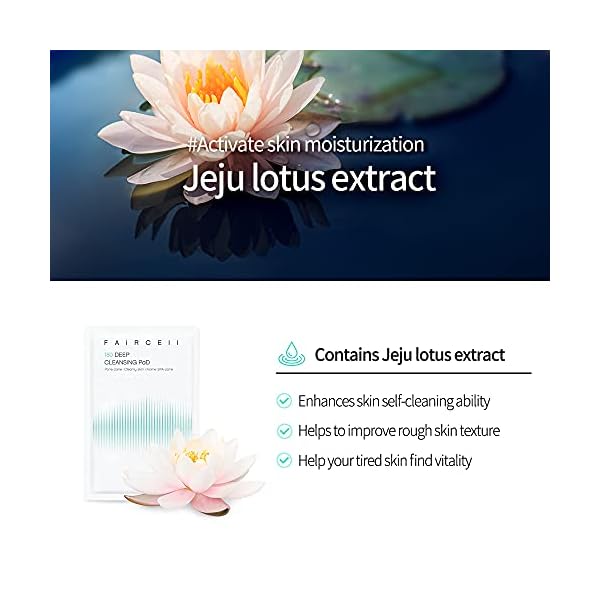 Faircell 180 Facial Deep Cleansing Pads (15Count) - Resurfacing, Moisturizing, Makeup Remover Portable and Large Size