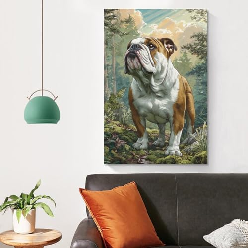 Cuadros modernos impresiones de lienzo de perro tierno para llenar de alegría tu hogar 4