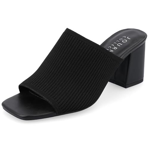 Journee Collection Women's Lorenna Mule Heeled Sandal