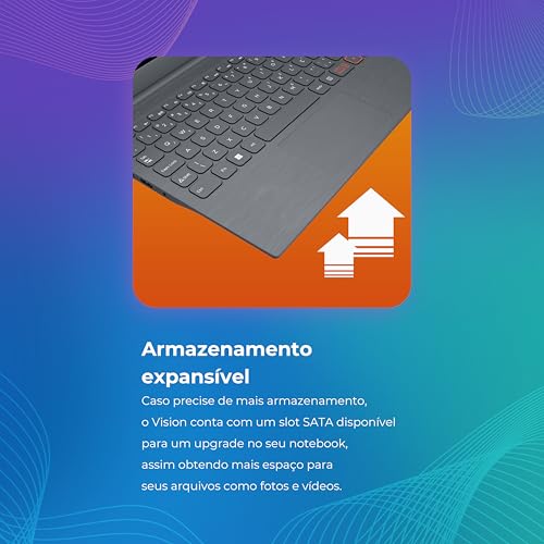 Notebook Positivo Vision C14 Lumina BAR Celeron, 8GB 128GB eMMC, Tela 14 Polegadas HD Antirreflexo, Linux, Tecla Link – Cinza