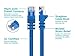Monoprice 20FT 24AWG Cat5e 350MHz UTP Ethernet Bare Copper Network Cable - Blue