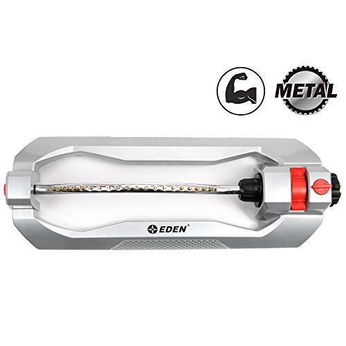 Eden 96215 Metal 2-Way Oscillating Sprinkler For Lawn And Garden W/Quick Connect Starter Set #TOP4