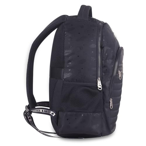 Mochila Escolar, Rebecca Bonbon Holográfica, G, Preta, Clio