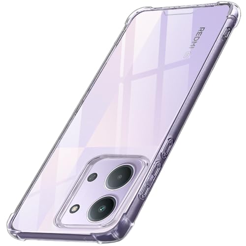 Image of TheGiftKart Crystal Clear Back Cover Case for Mi Redmi 15C 5G | Shock Proof 360 Protection | Hard Clear Back Cover Case for Mi Redmi 15C 5G (PC & TPU, Transparent Bumper)