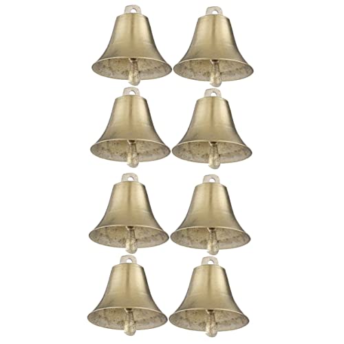 Alipis 2sets Cow Bell for Wreath Farm Supply Cheering Bell Vintage Style Small Size Perfect Present 4pcs*2