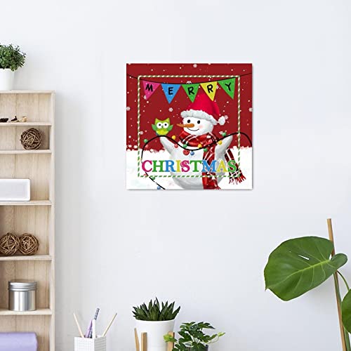 Panneau de Noël bois oiseau vert décoration maison chaleureuse
