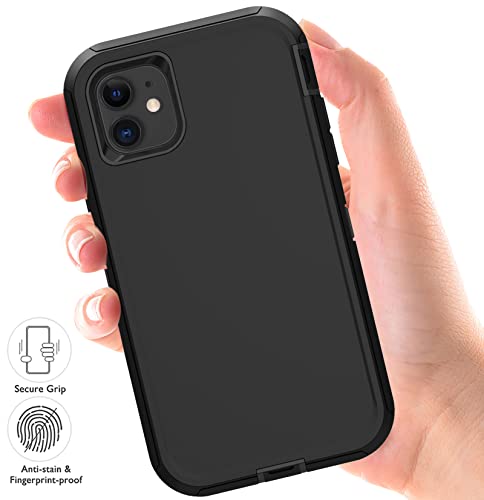 Wedall W55-0009-FBA For Iphone 11 Case, Heavy Duty Protection 3-Layers [Shockproof] [Dropproof] [Anti-Slip] Phone Case Cover [With 2 Screen Protectors] thumb #3