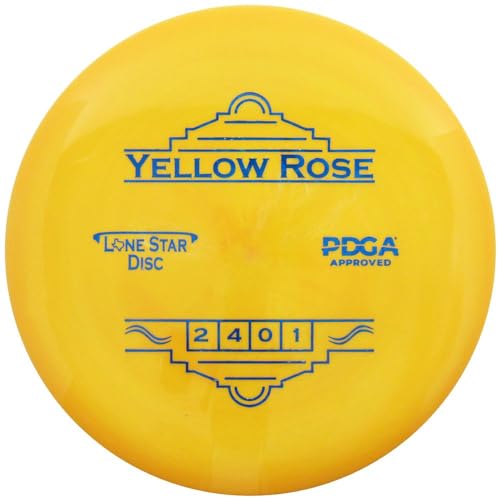 Mint Discs Lone Star Alpha Yellow Rose Putter Golf Disc, 160-164g