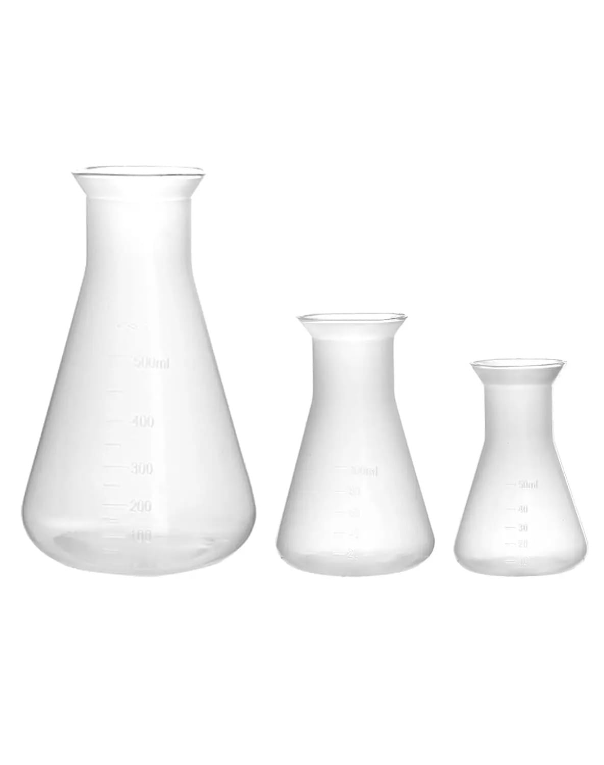 Matraz Erlenmeyer de cuello estrecho, matraz triangular cónico, laboratorio de química(2000ml-1pcs)