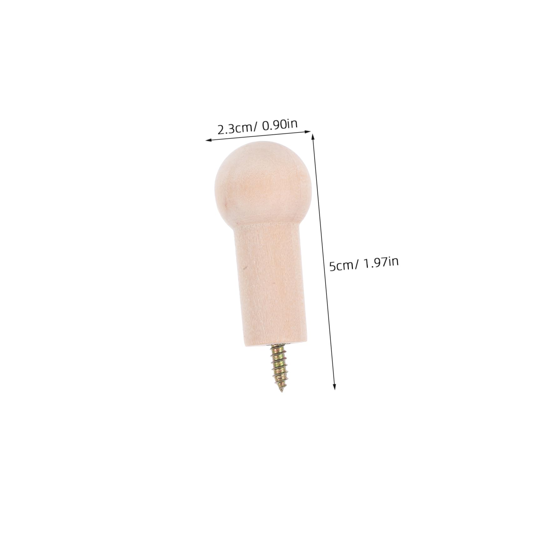 KONTONTY Decorative Wooden Coat Hooks Wall Mounted Hooks for Door for Hanging Utensils