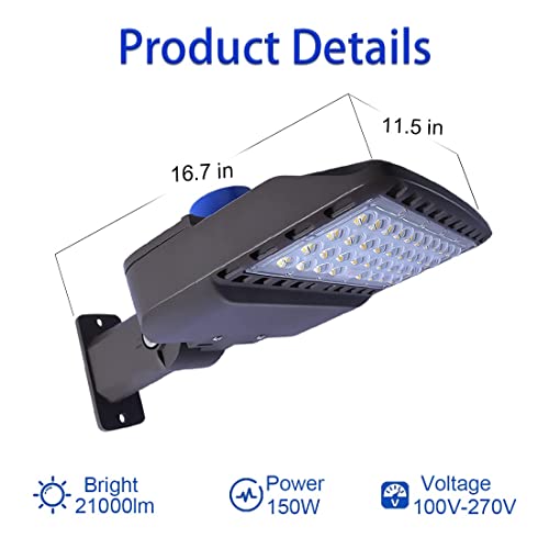 Solarek 14W LED Outdoor Area Light With Dusk To Dawn Sensor - 2350 Lumens, White