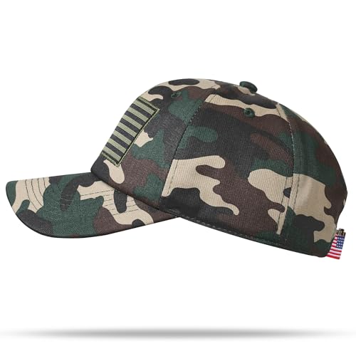 Image of American Flag Hat, Adjustable Fit USA Baseball Cap for Men Women, Dad Hats, Outdoor Ball Caps for Casual Wear