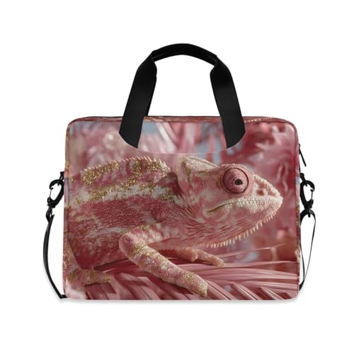 Bolso para portátil con estampado camaleón y múltiples bolsillos miniatura 1