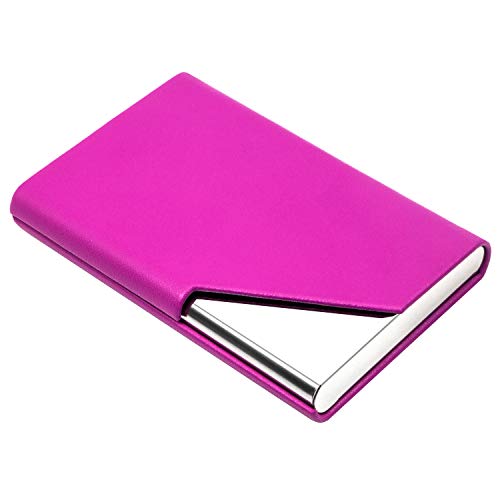Padike Business Card Holder, Pu Leather & Stainless Steel Multi Card Case For Men & Women, Name Card Holder, Credit Card Wallet, Id Case/Holder With Magnetic Closure (Y-Vt) #TOP23